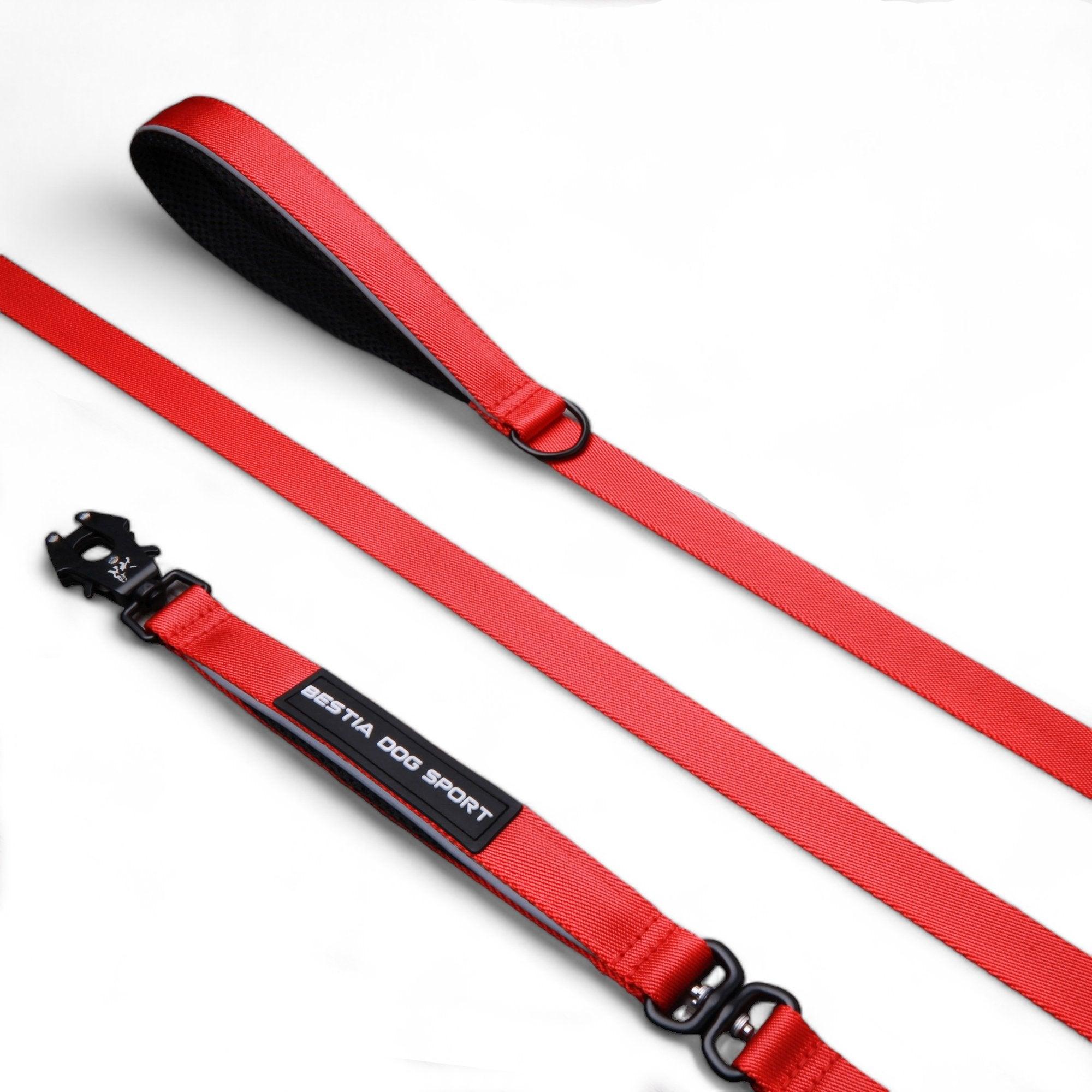 Bestia Dog Sport GripPro Hundeleine – Nylon mit weichem Griff