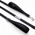 Bestia Dog Sport Doppelgriff-Leine Schwarz