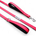Bestia Dog Sport Doppelgriff-Leine Neon Pink