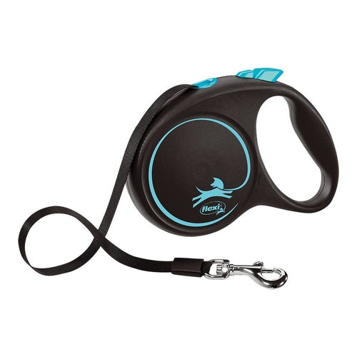 Flexi Hundeleine BLACK DESIGN 5 m Blau Größe M