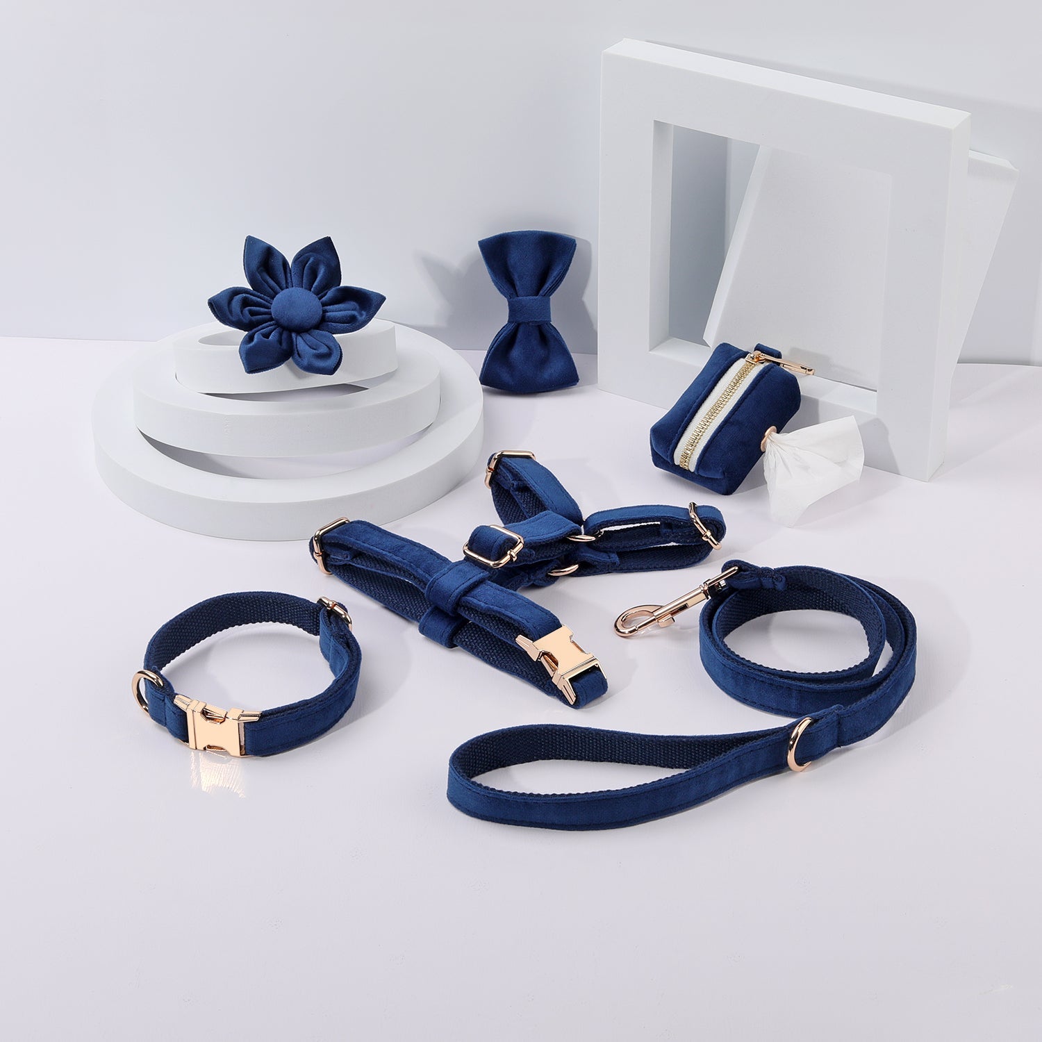 Blumen-Set für Hunde Royal Blue – 6-teiliges Step-In Bundle