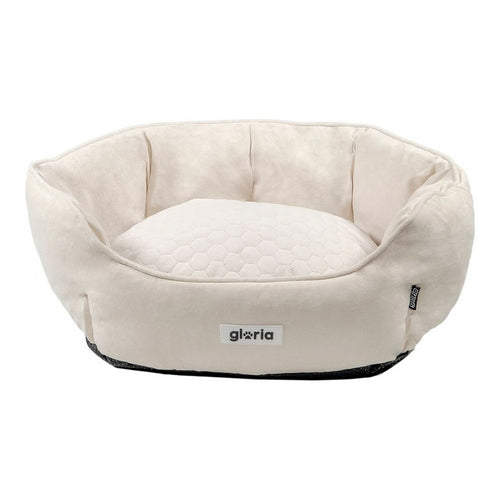 Hundebett Gloria SWEET Beige 50×40 cm – Waschbar & Rutschfest