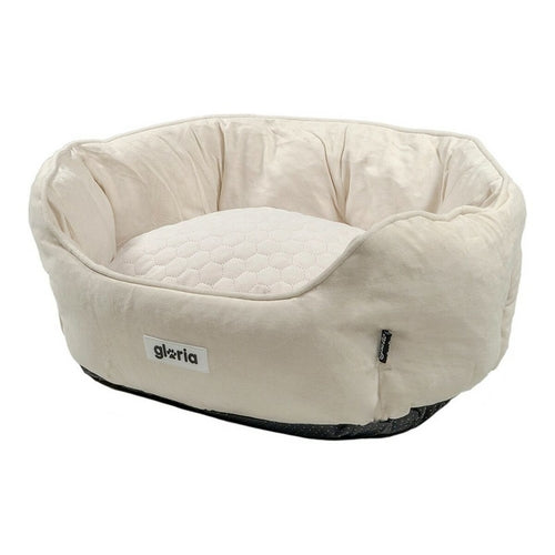Hundebett Gloria SWEET Beige 50×40 cm – Waschbar & Rutschfest