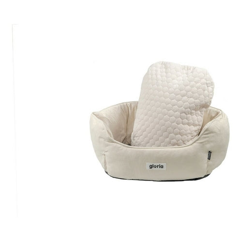 Hundebett Gloria SWEET Beige 50×40 cm – Waschbar & Rutschfest