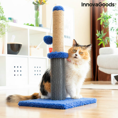 Kratz- und Massageständer mit Ball für Katzen
