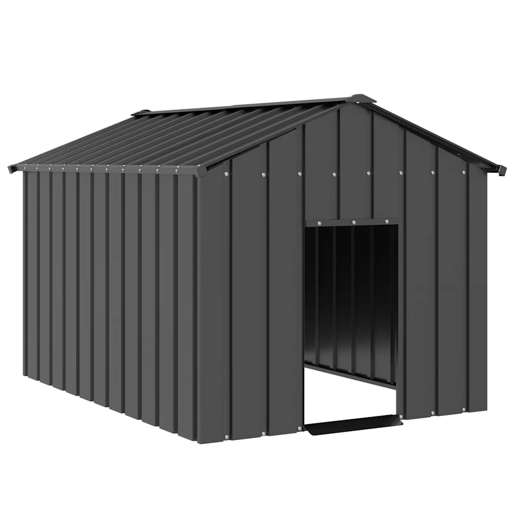 Vidaxxl doghouse with roof 113x153x101 cm galvanized steel