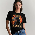Doberman T-Shirt Schwarz – Hunde-Motiv