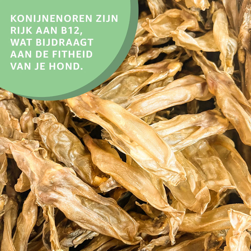 Kaninchenohren ohne Haar – Naturkausnack für Hunde