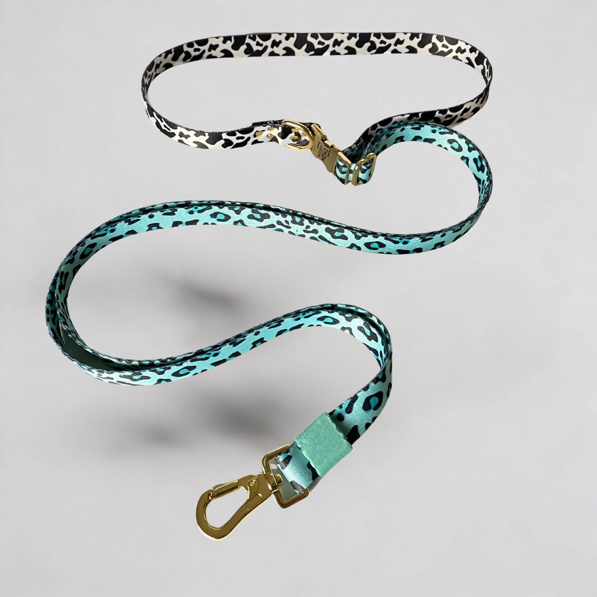 Freihände Hundeleine Aqua Camo – Woofy Hund