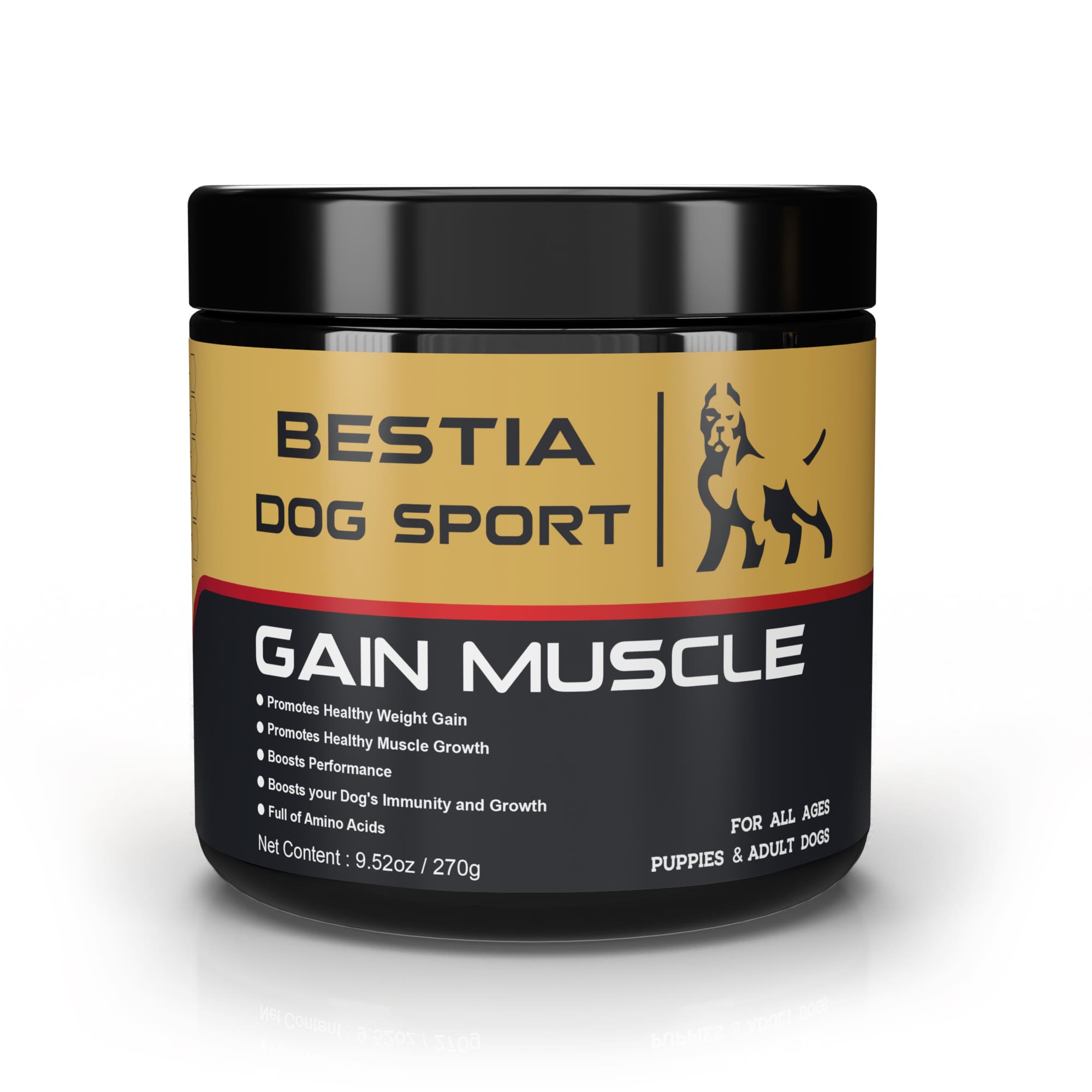 BDS Gain Muscle – Muskelaufbau Nahrungsergänzung für Hunde