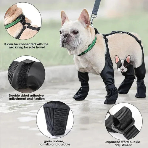 Wasserdichte Hundeschuhe – Verstellbare Hundeboots Atmungsaktiv