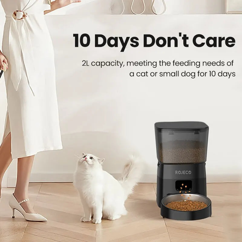 Smarter Automatik-Futterspender für Hunde & Katzen – 2L