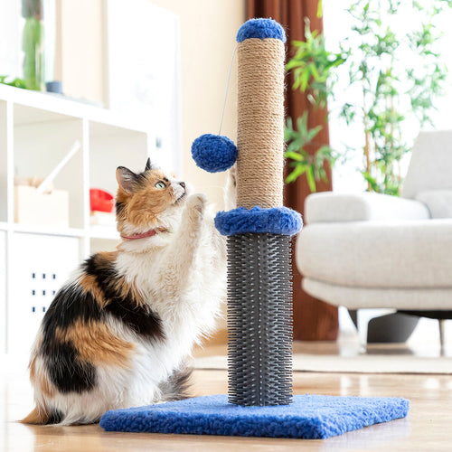 Kratz- und Massageständer mit Ball für Katzen