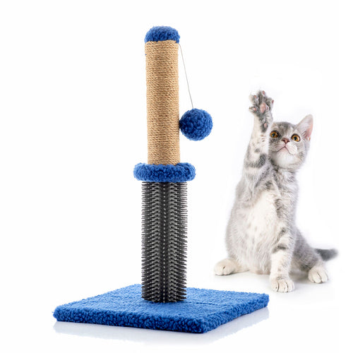 Kratz- und Massageständer mit Ball für Katzen