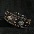 Bestia „Aztec“ Schwarzes Hundehalsband