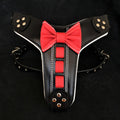 Bestia „Bowtie“ Leder-Hundegeschirr