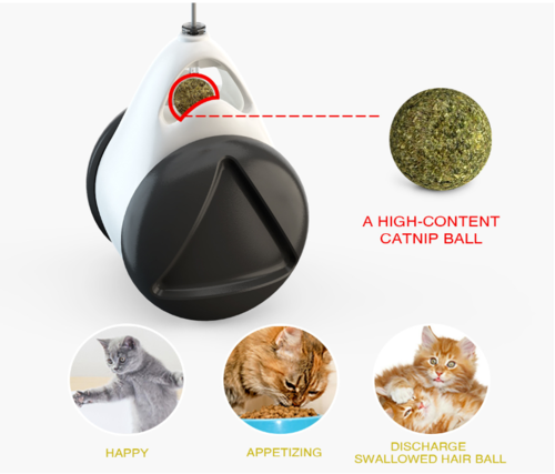 Kippspielzeug mit Ball für Katzen – Interaktives Tumbler Katzenspielzeug