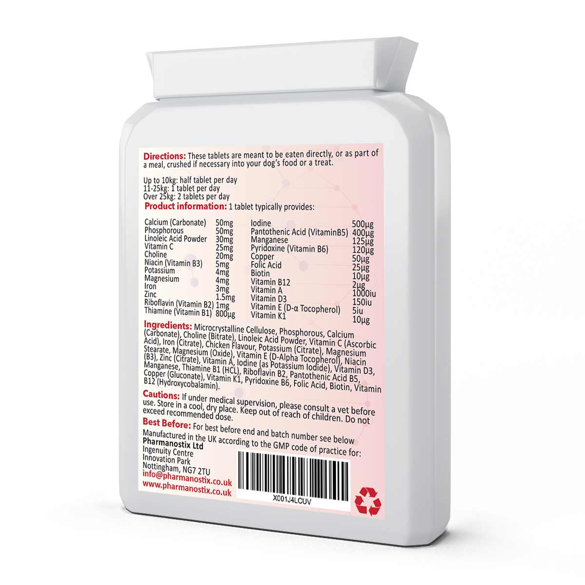 PetVit Multivitamin für Hunde 120 Kautabletten – Hähnchen-Geschmack