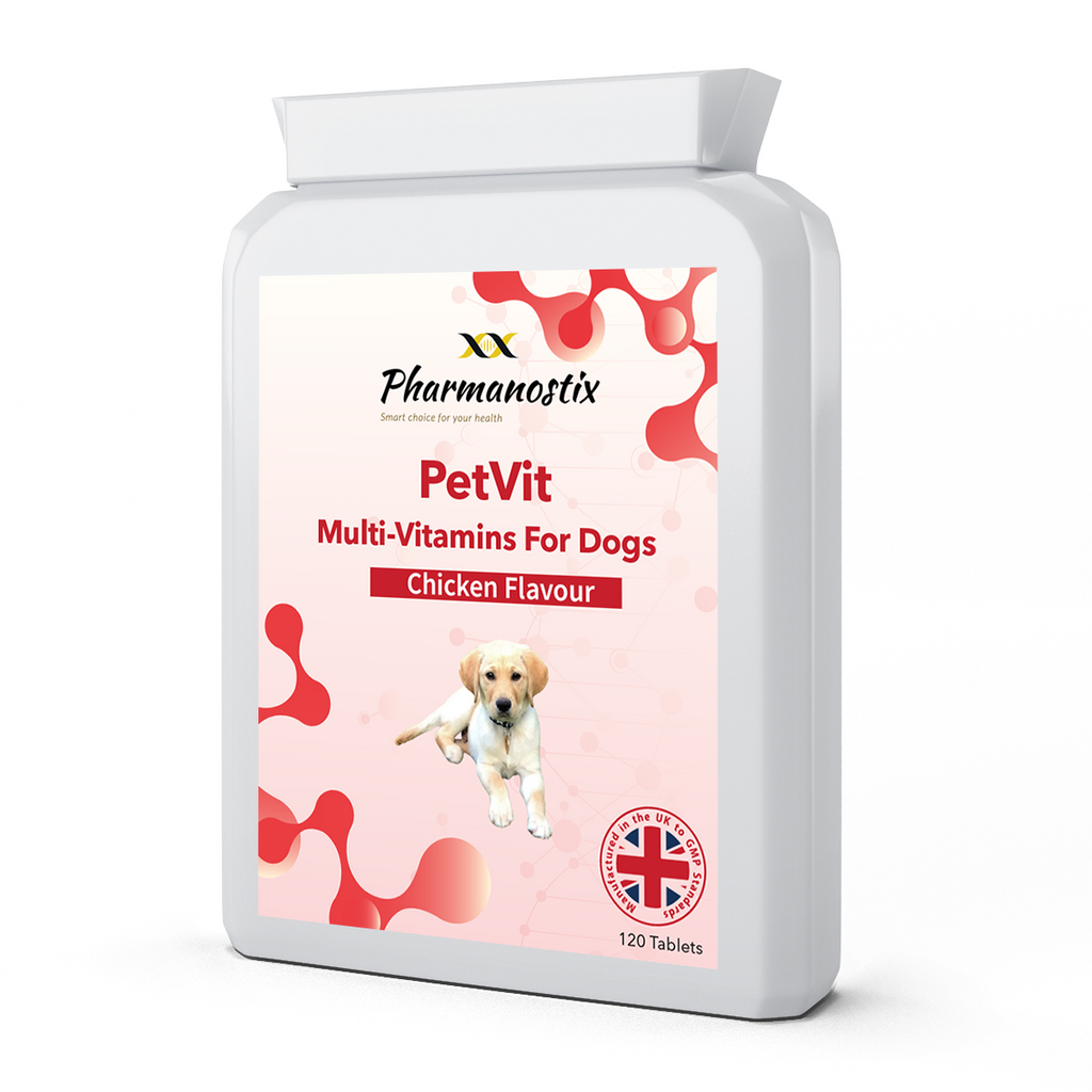 PetVit Multivitamin für Hunde 120 Kautabletten – Hähnchen-Geschmack