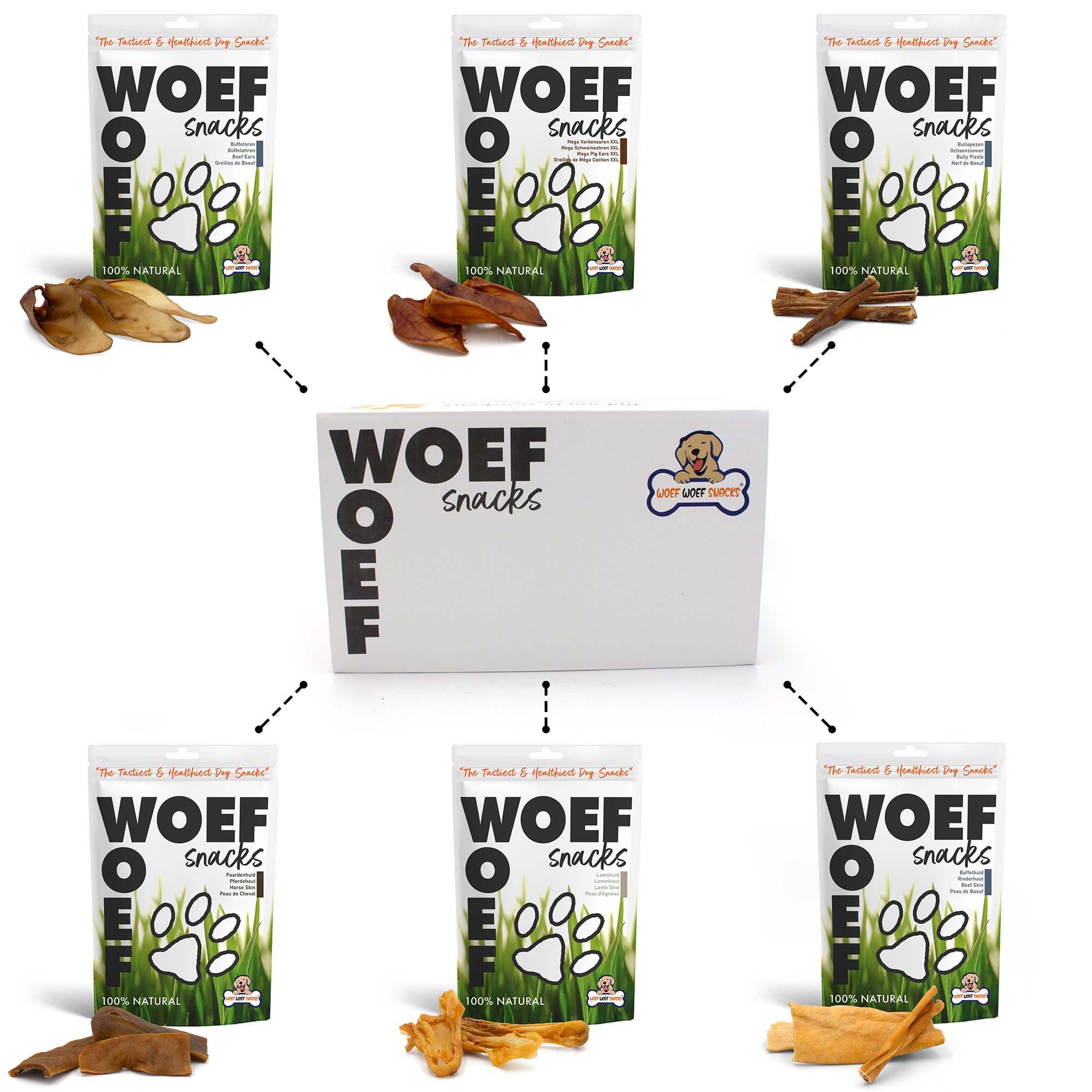 Kauwsnackbox für Hunde – 100% Natur Kausnack-Sortiment