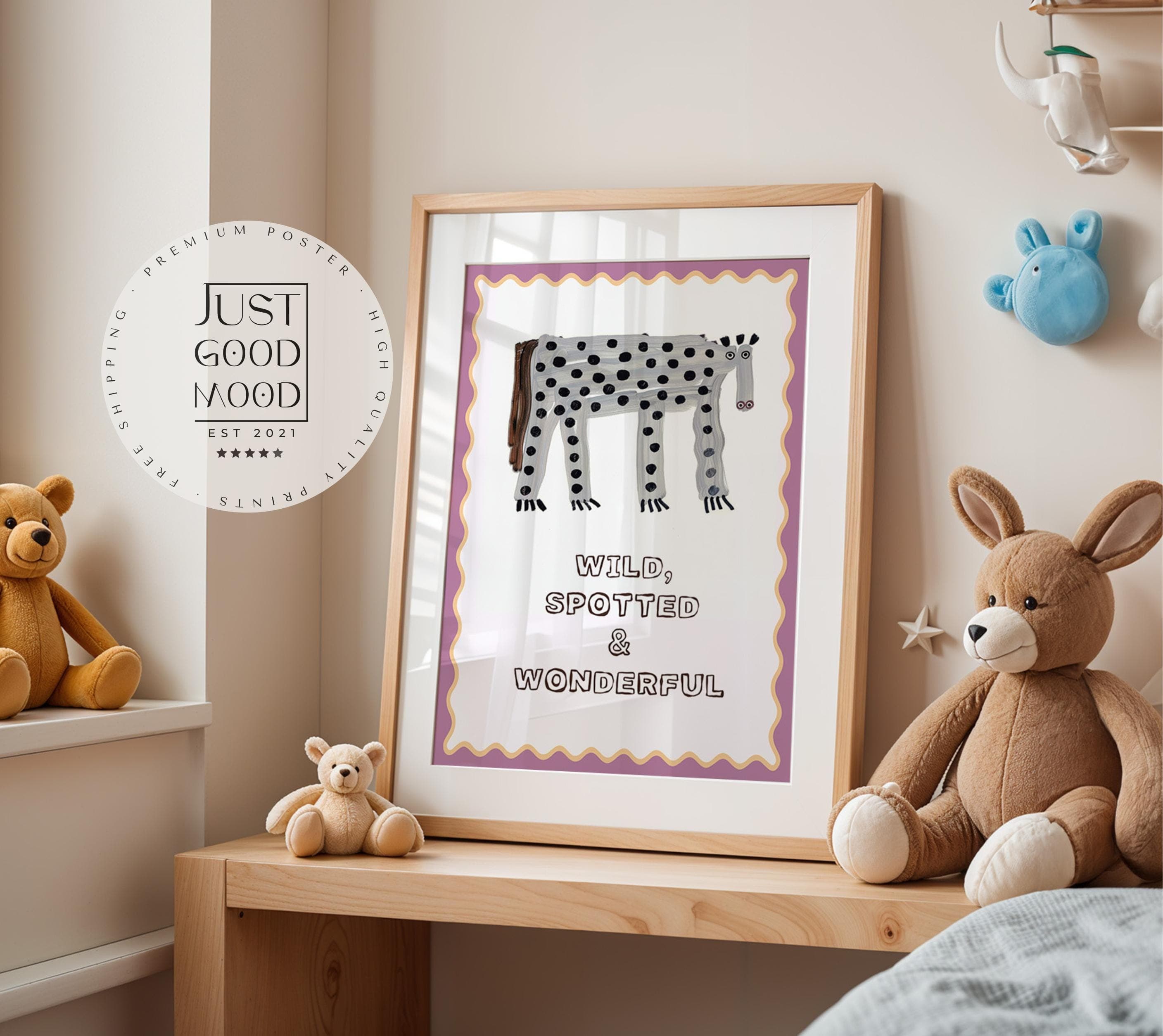 Poster Kinderzimmer Zitrone · Be Kind Spruch · Fruchtige Wanddeko mit Gesicht · Liebevolle Botschaft für Kinder · Dekoprint ohne Rahmen