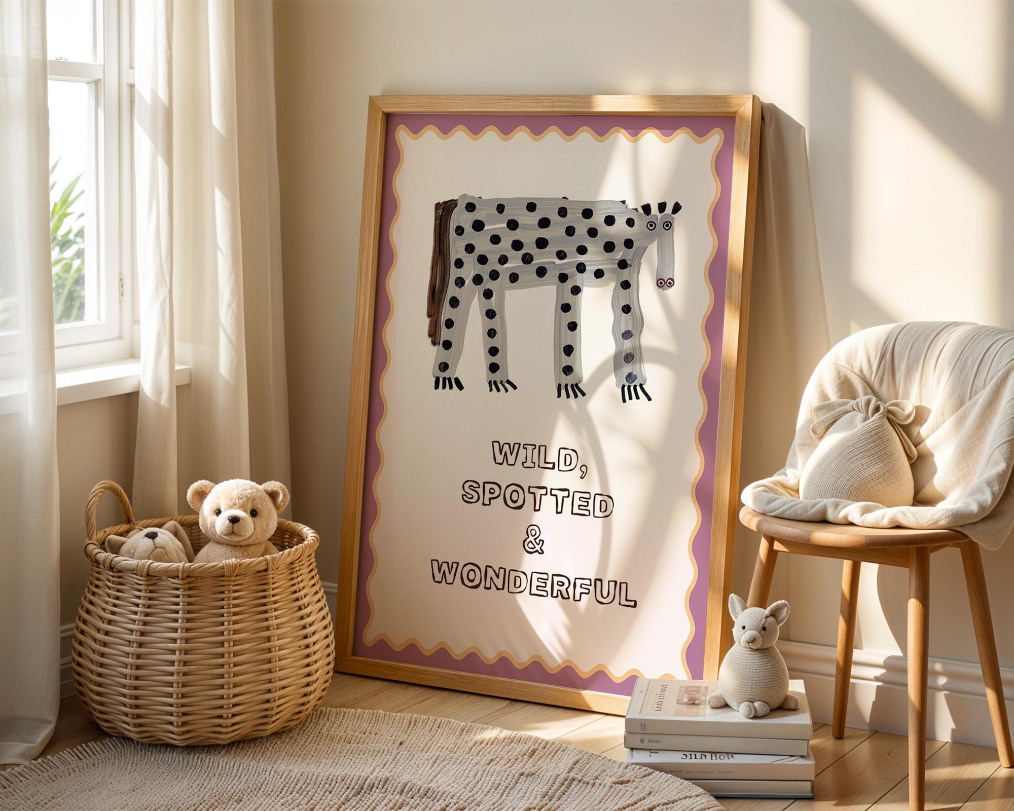 Poster Kinderzimmer Zitrone · Be Kind Spruch · Fruchtige Wanddeko mit Gesicht · Liebevolle Botschaft für Kinder · Dekoprint ohne Rahmen