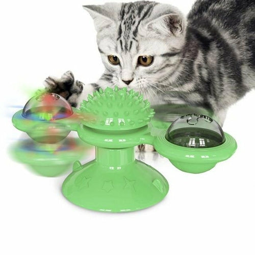 LED Spielbälle für Katzen – Leuchtendes Katzenspielzeug mit Saugnapf