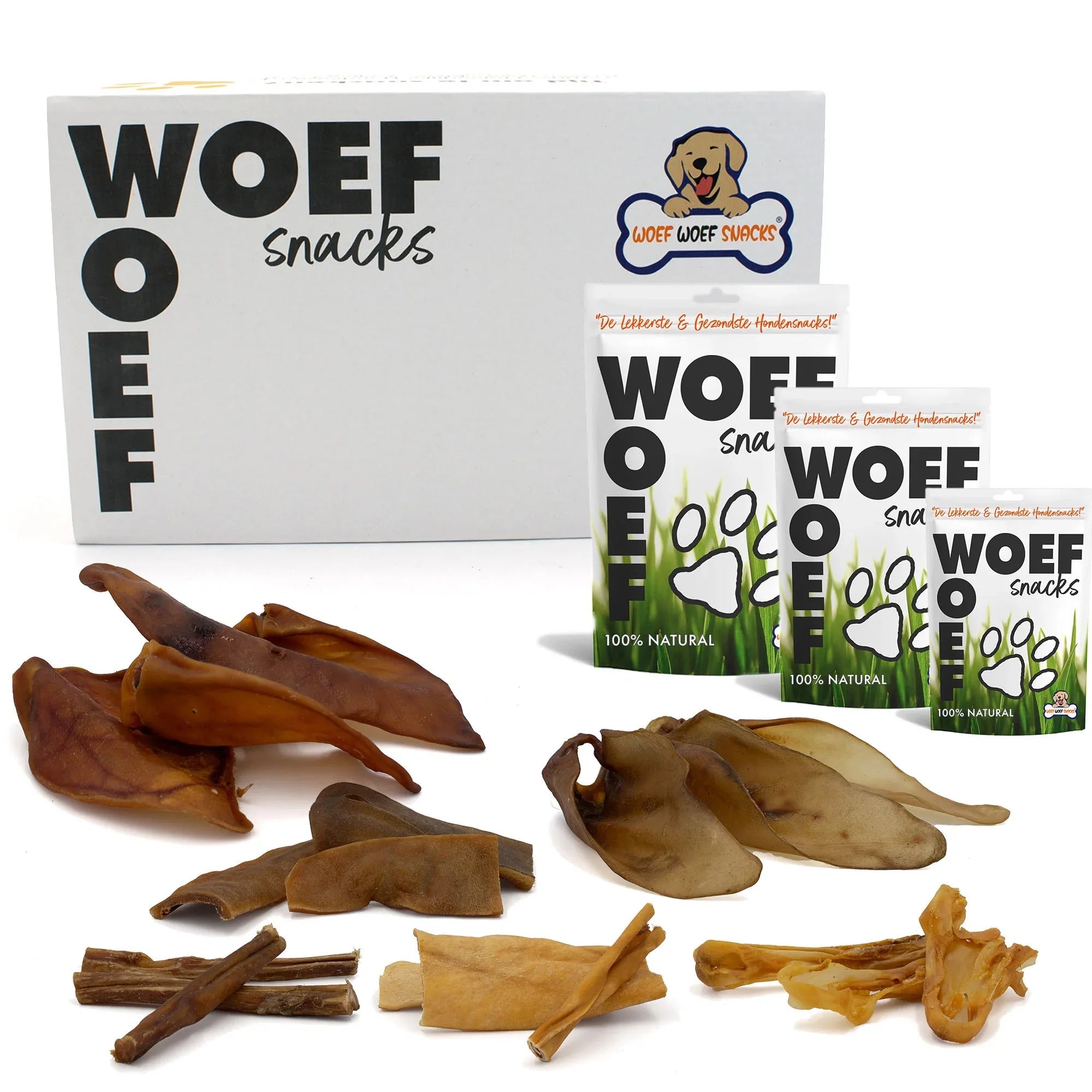 Kauwsnackbox für Hunde – 100% Natur Kausnack-Sortiment