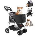Faltbarer Hunde-Kinderwagen – Bis 16 kg Tragkraft, 4 Räder