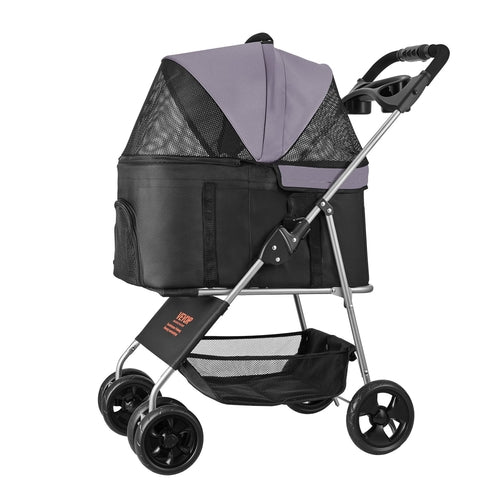 Faltbarer Hunde-Kinderwagen – Bis 16 kg Tragkraft, 4 Räder