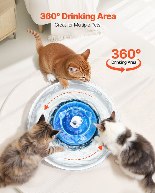 Keramik Katzenbrunnen 2,1L – Cupcake Design mit Dual-Filtration