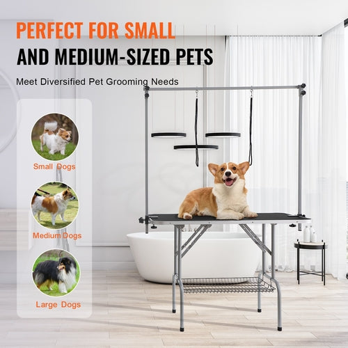 Hundefriseur-Tisch 117 cm mit Klammmerarmen – Professionelle Pflegestation